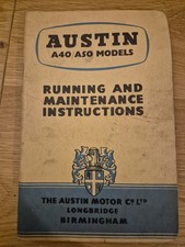 Austin A40/A50 Models Running