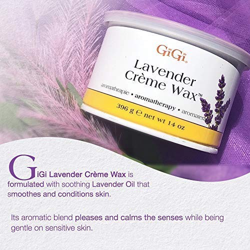 Gigi lavender creme wax - lavender, 14oz