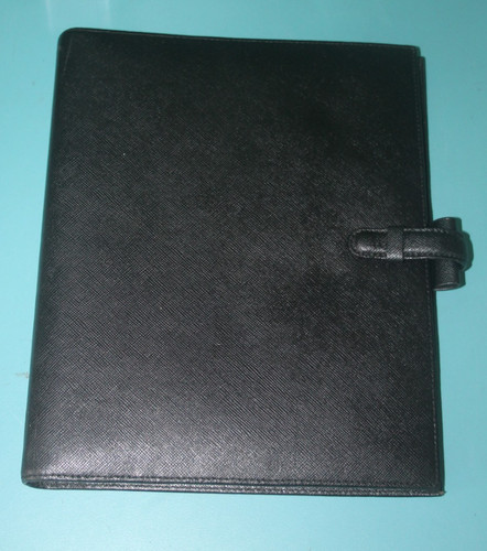 Black filofax portobello snap - black,