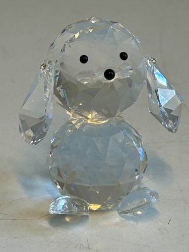 Swarovski crystal dog figurine - crystal,