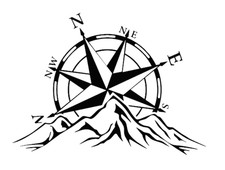 1 X Large Compass Mountain