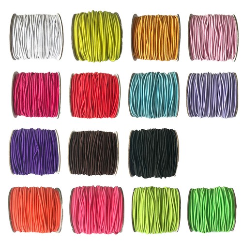 2mm elastic cord - elastic, round-