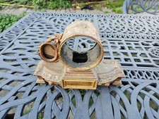 Antique French gilt spelter part clock case PH MOUREY