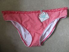 FLOOZIE RED CHECK BIKINI BOTTONS SIZE 20 NEW WITH TAG