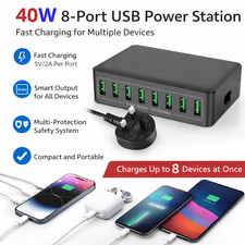 40W 8 Port USB Charging