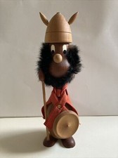 VINTAGE MID CENTURY LARGE WOODEN DANISH VIKING GONK BOJESEN ERA 33cm Height