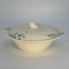 1930s Empire Tureen Made in England Shelton Ivory glaze vintage Hand Painted