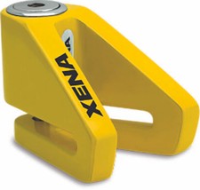 Xena X2Disc Lock - 14mm pin, yellow  Motorcycle, Scooters, e-Bikes