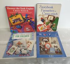 Cross Stitch Books x4 Storybook Favourites, Thomas The Tank Engine,