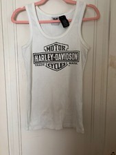 Harley-Davidson Womens Bar & Shield Logo Sleeveless Tank Shirt 99100-12VW Size L