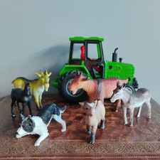 Bundle Job Lot Farmyard Animal Figures Farm Toy Figure Tractor Sheep Dog Goat