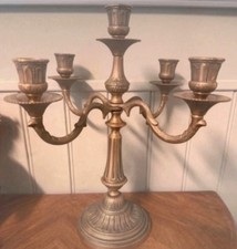 vintage brass five-branched