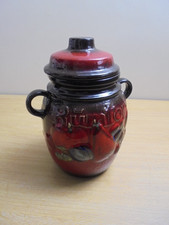 Vintage Rumtopf Scheurich-Keramic 820-28, W Germnay, Red Ceramic Fruit Jar