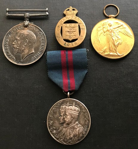 Wwi medals pair pte - wwi,