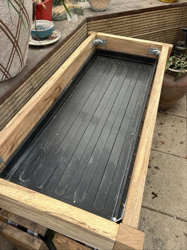 Patio plant stand made with