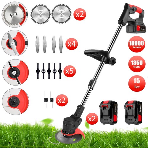 2battery 24v cordless strimmer - cordless,