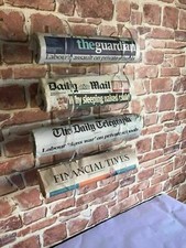 Newspaper Display Wall Mounted