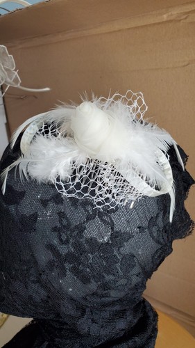 Ostrich white feather and - white,
