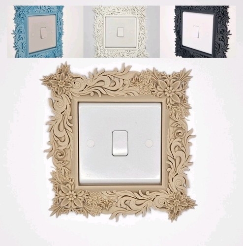 Floral light switch - surround, |