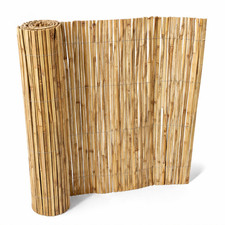Bamboo Slat Fence Garden Reed