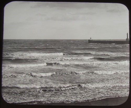 Glass magic lantern slide - glass,