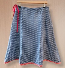 Avoca Blue Floral Cotton Skirt