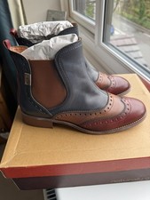 Pikolinos Blue, tan and red