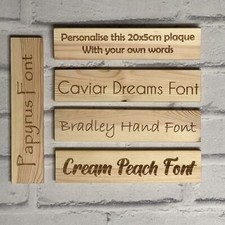 PERSONALISED WOODEN NAME