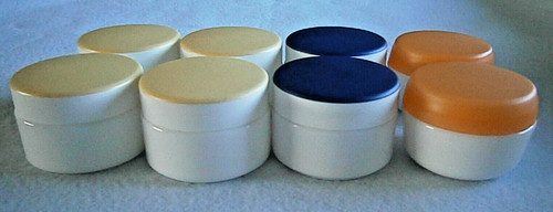 White ceramic face cream - white,