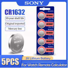 SONY Battery CR1632 BR1632, 1632 Lithium 3V Button Coin Cell Battery 
