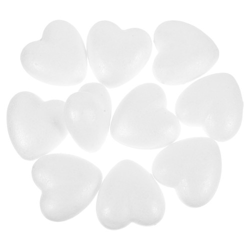 Pcs polystyrene hearts for - pcs,