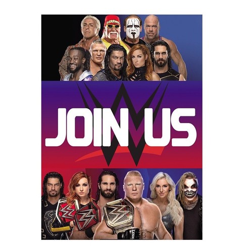 Wrestling invitation card - wrestling,