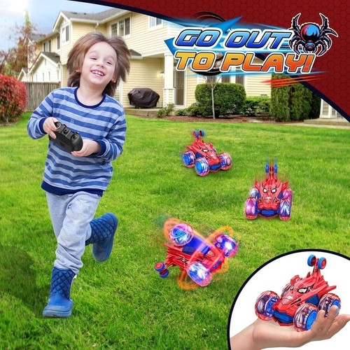 Spiderman stunt car remote - spiderman,