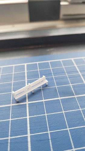 Model railway bench gauge 3d - model,