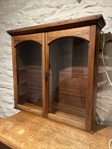 Vintage oak display - oak,