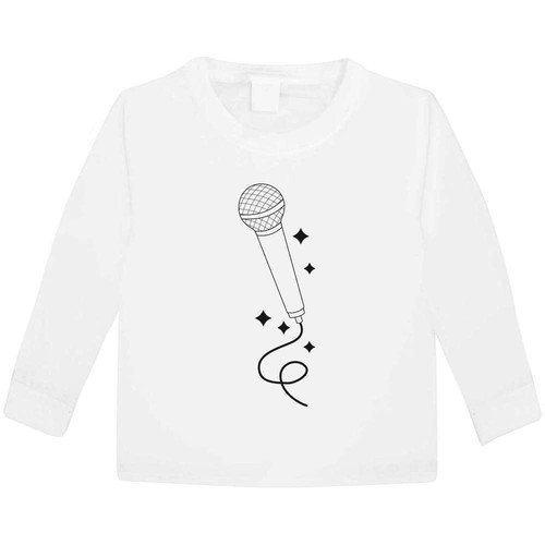 Microphone with glitter - 'microphone, glitter'