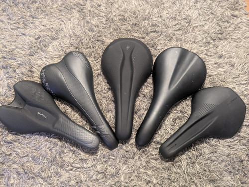 Job lot bicycle saddles - job,
