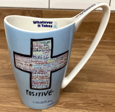 Churchill Coldplay Positive Whatever It Takes Large Mug BEEN DISPLAYED ONLY.