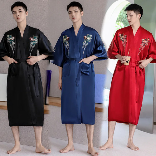 Vintage japanese kimono men - japanese, men's