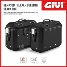 COPPIA VALIGIE LATERALI [GIVI] TREKKER DOLOMITI BLACK LINE 36 LT. - DLMK36BPACK2