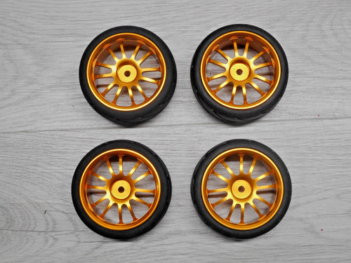 Gold anodised alloy - gold, wheels
