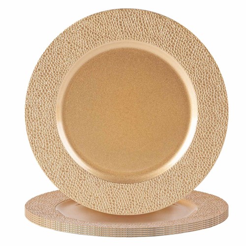 6pcs hammered charger - 1/2/4/6pcs,