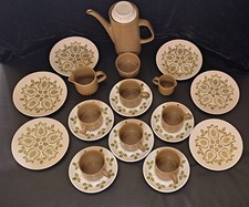 Vintage J & G Meakin Maidstone Tulip Pattern 22 Piece Coffee Set