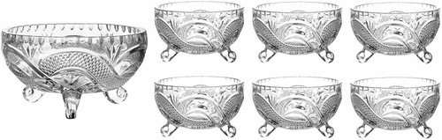 Piece footed glass - 7,