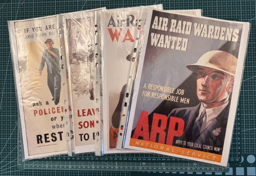 Vintage ww2 arp air raid - ww2,