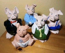 5 x Wade NatWest Pigs Complete