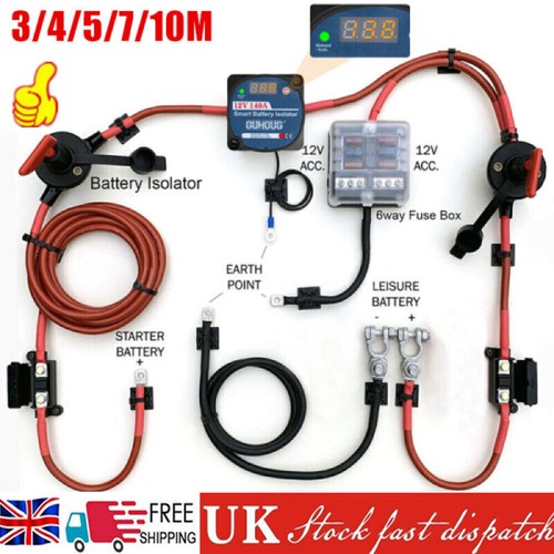 Battery split charge relay - battery, kit