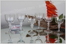Set of 6 Baccarat Crystal Wine