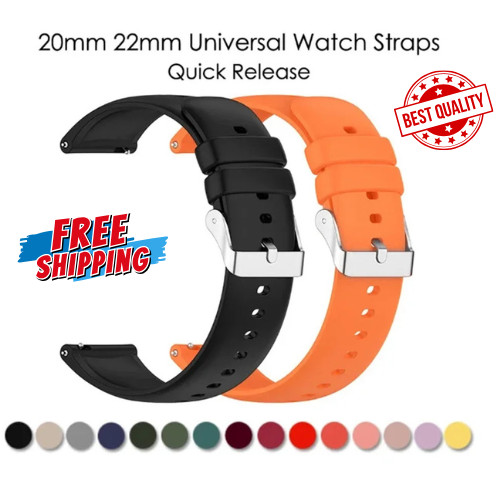 20mm 22mm silicone watch - 22mm,