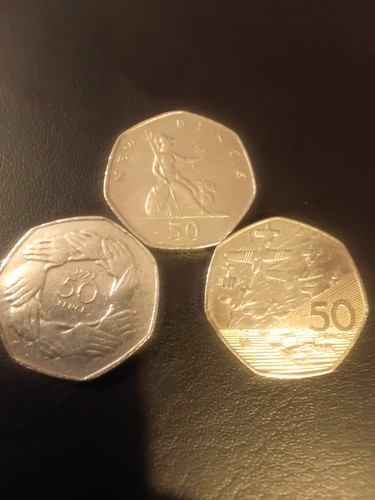 Old large 50p - old, eu